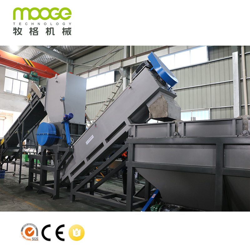 ABS PC PS PE PP Waste Injection Plastic Block/Klumpen Crushing Washing Recycling Machine