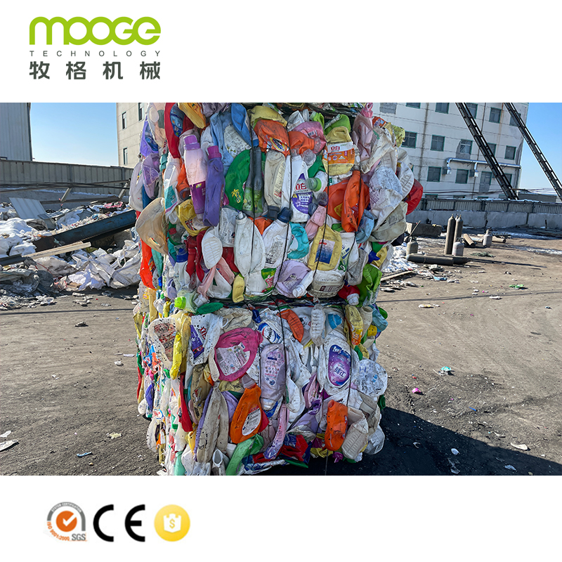 PE PP HDPE LDPE-Folie / Beutel / Flaschenwasch-Recyclingmaschine