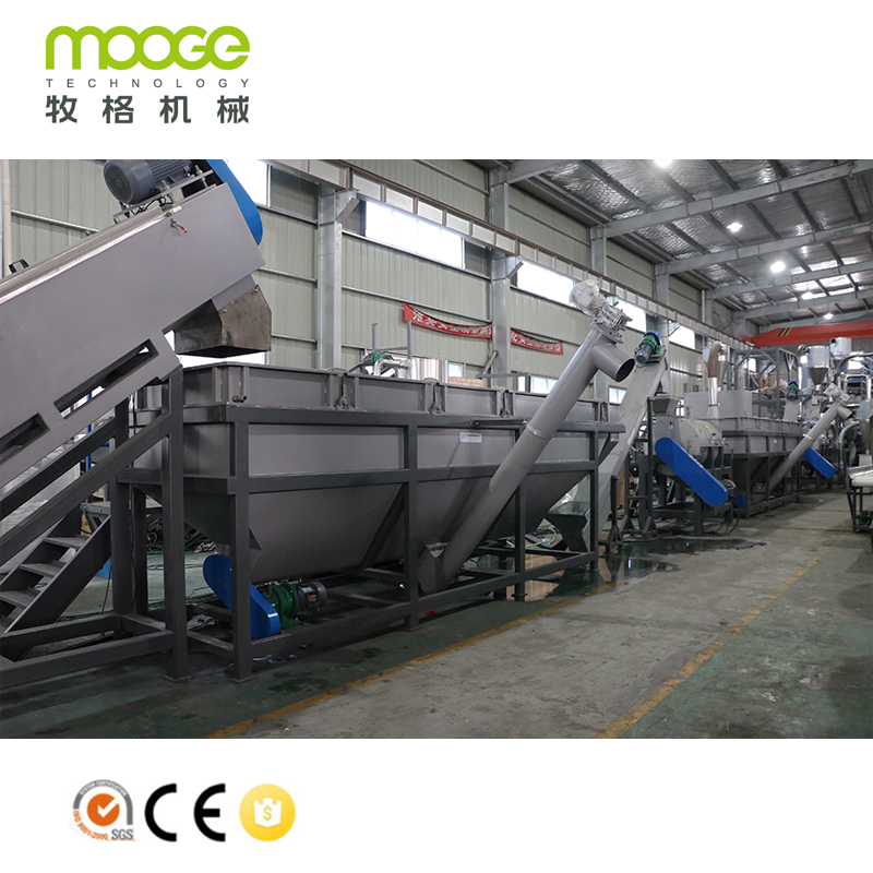 ABS PC PS PE PP Waste Injection Plastic Block/Klumpen Crushing Washing Recycling Machine